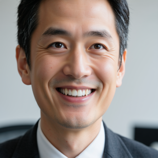 四十岁左右中年男性头像，穿深色西装，专业商务形象，背景简洁