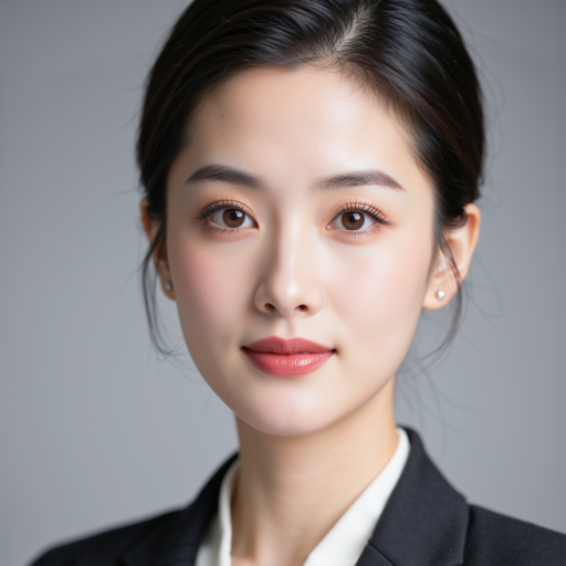 三十岁左右女性头像，穿职业套装，专业商务形象，背景简洁